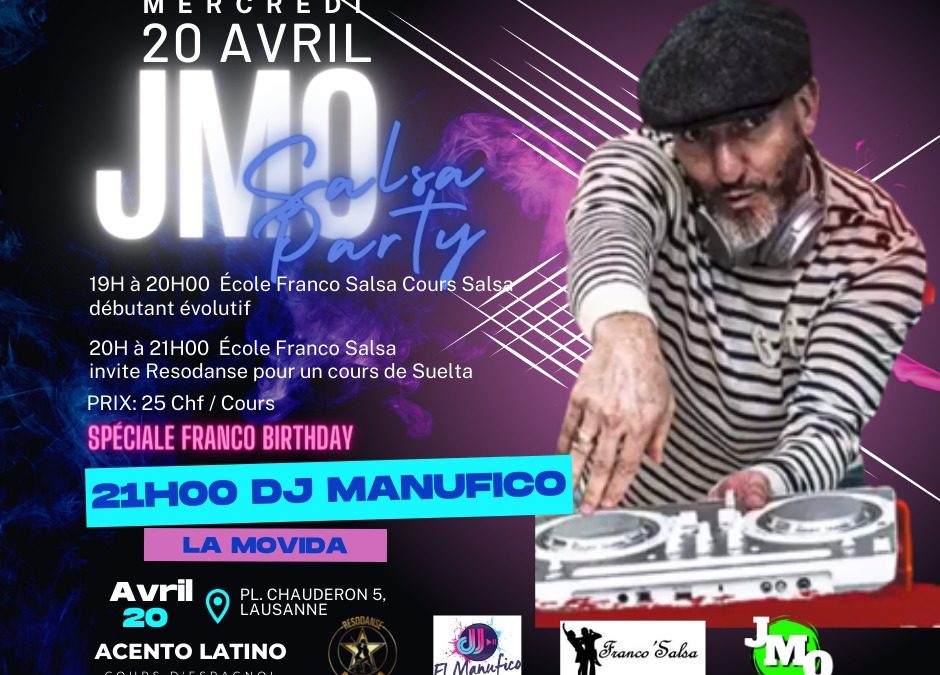 JMO Salsa Party – Mercredi 20 avril 2022